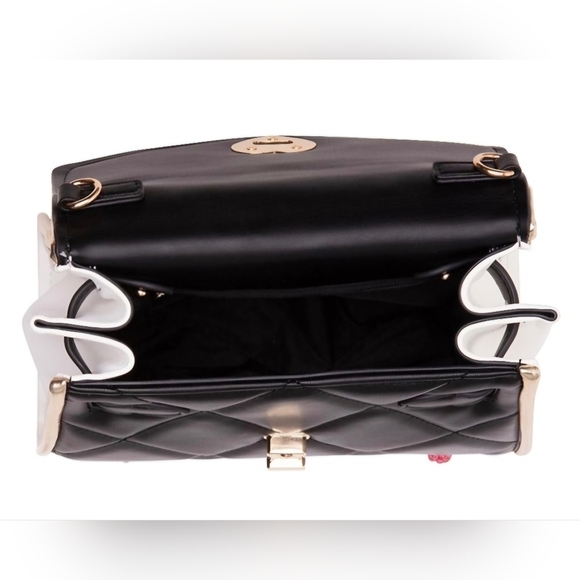 Betsey JohnsonBeary Sweet Top Handle Black and White! NWT! - Picture 5 of 13